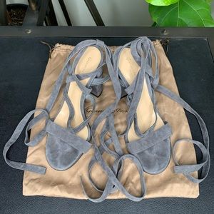 Gianvito Rossi Janis High Heel Sandals 7.5 Grey